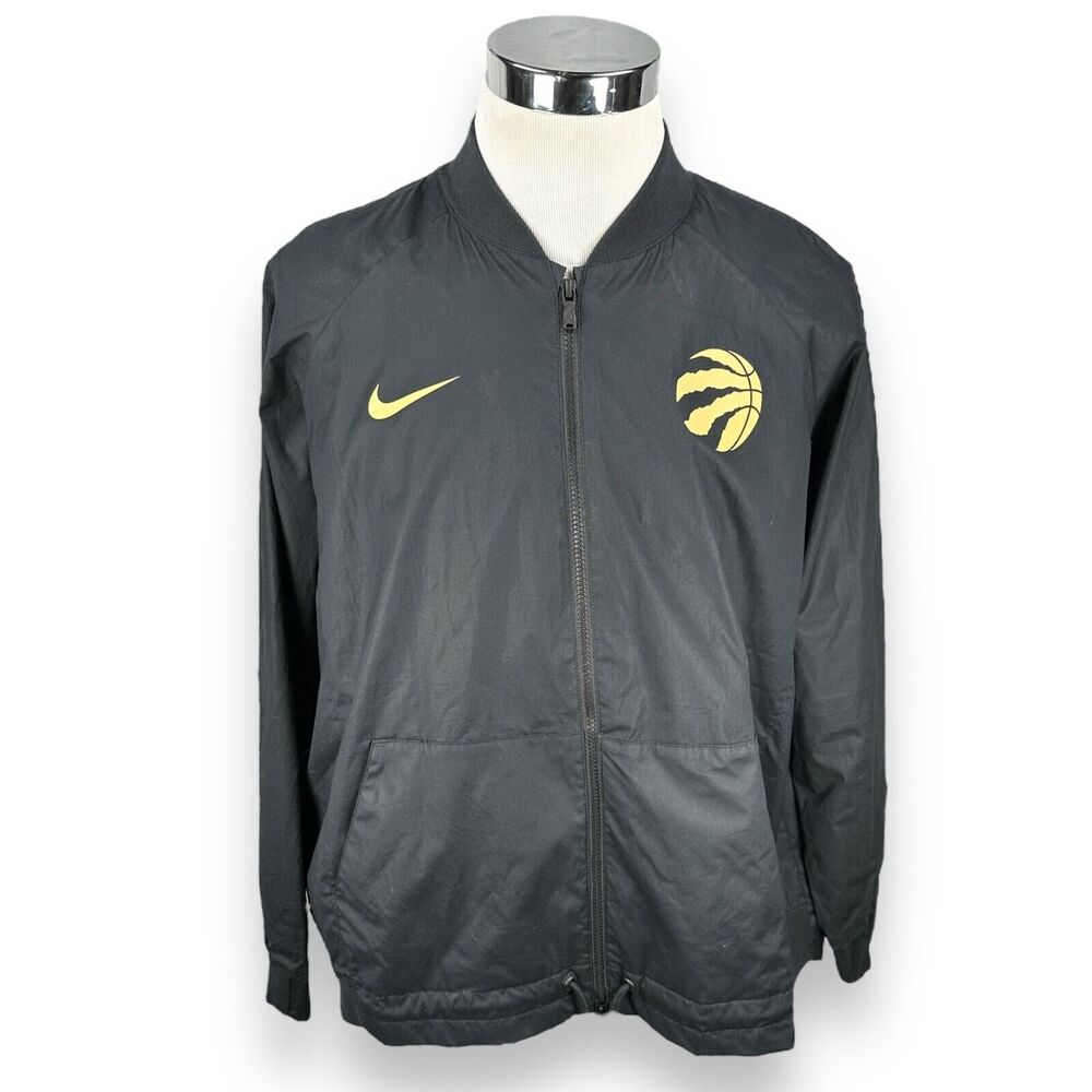 Nike Toronto Raptors City Edition NBA North Jacket Men’s XL Stretch Zip Black‎